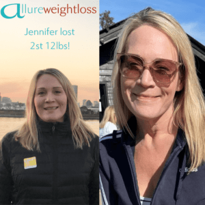 Woman before and after weight loss