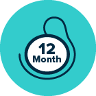 12 month balloon icon